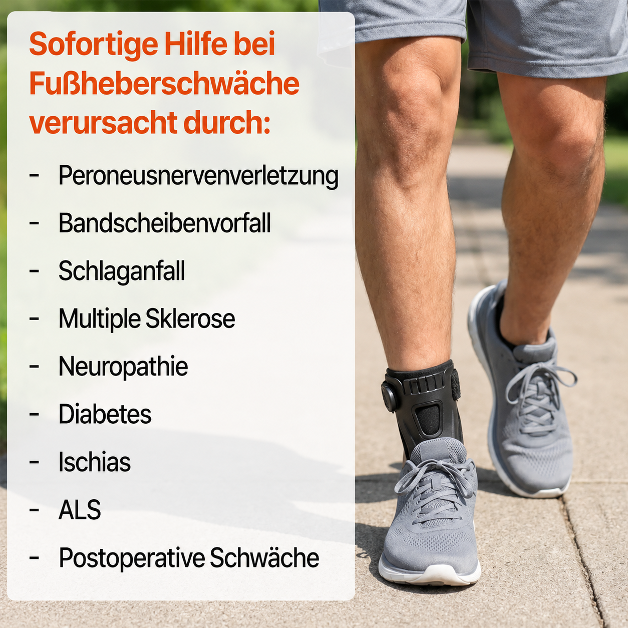 Lifty – AFO-Orthese gegen Fußheberschwäche