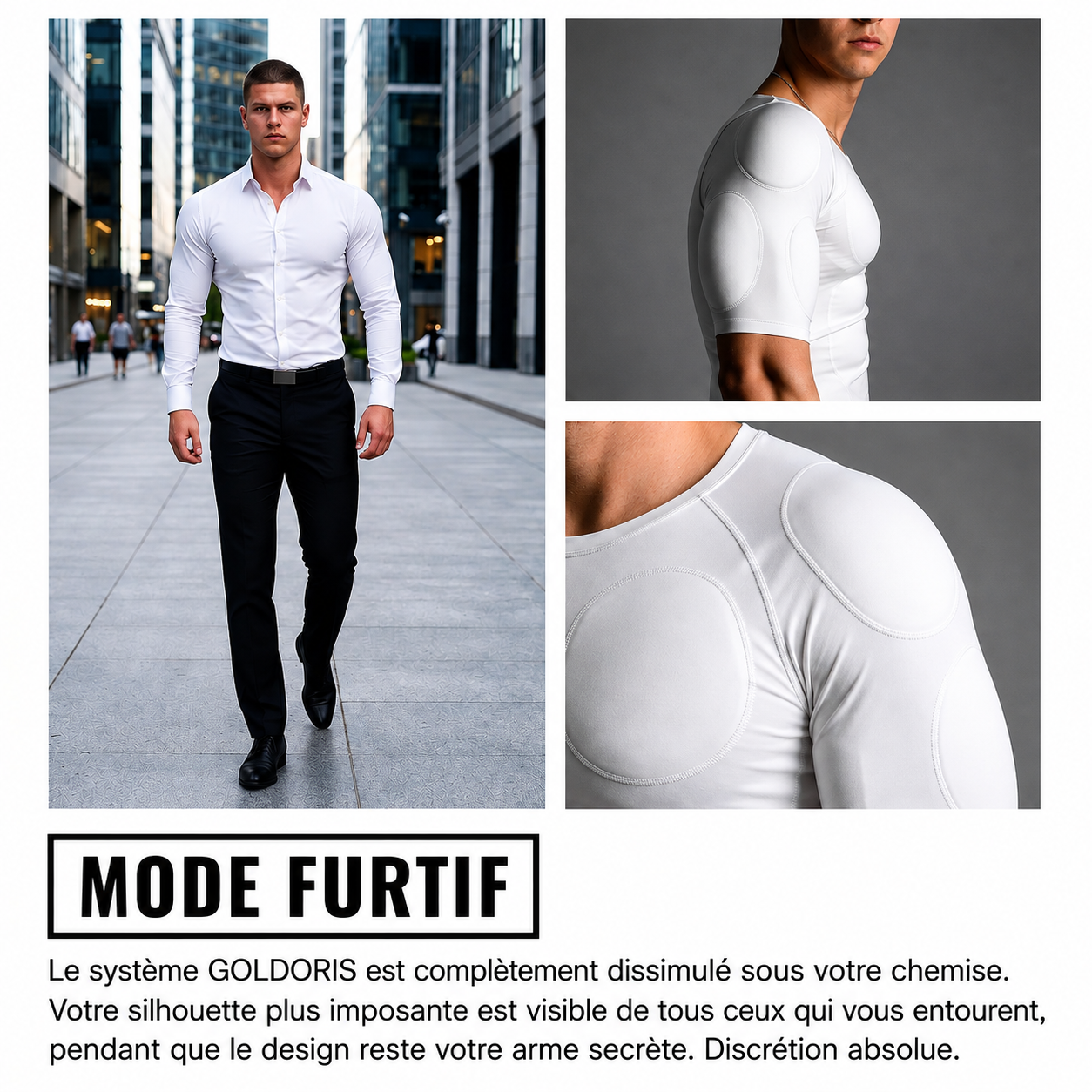 Muscle Boost T-shirt | Paraissez instantanément plus musclé, plus athlétique et plus confiant