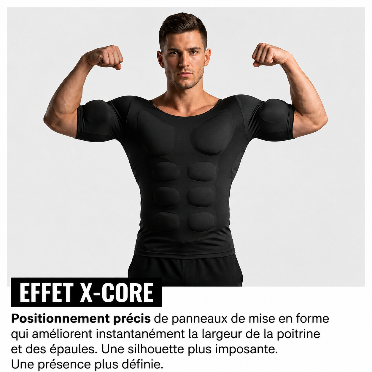 Muscle Boost T-shirt | Paraissez instantanément plus musclé, plus athlétique et plus confiant