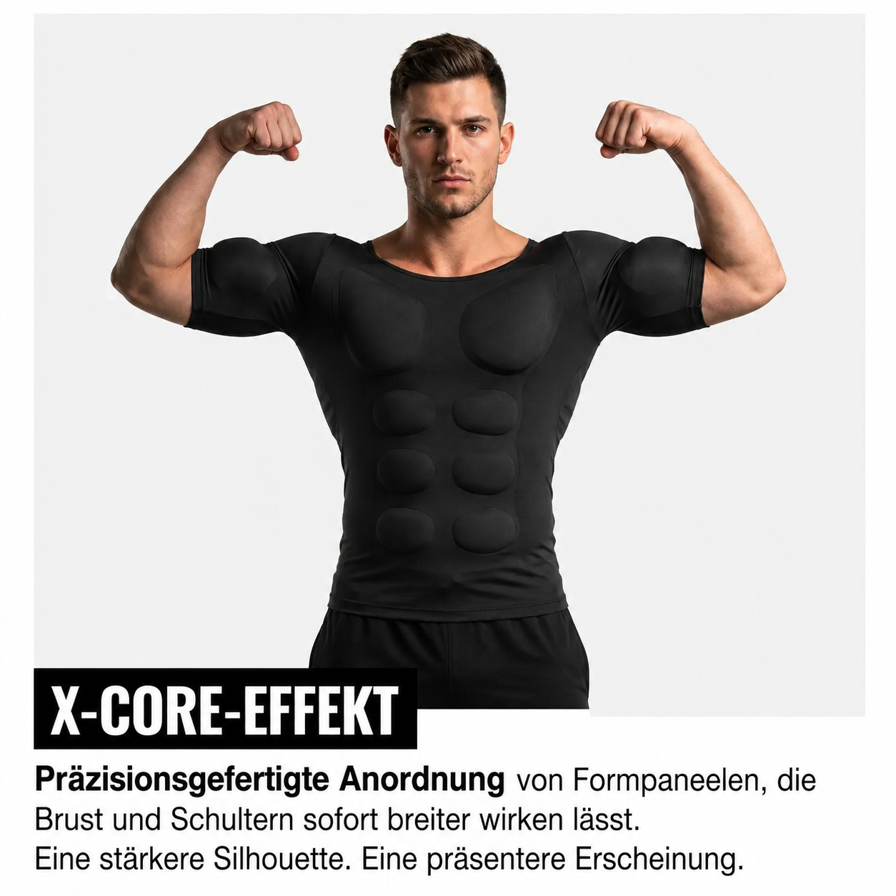 Muscle Boost T-Shirt | Sehen Sie sofort stärker, athletischer und selbstbewusster aus