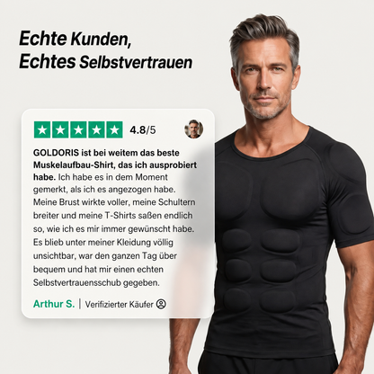 Muscle Boost T-Shirt | Sehen Sie sofort stärker, athletischer und selbstbewusster aus