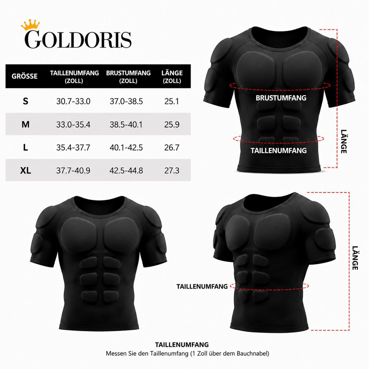 Muscle Boost T-Shirt | Sehen Sie sofort stärker, athletischer und selbstbewusster aus