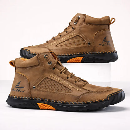 Bottes Confortables En Cuir Pour Hommes