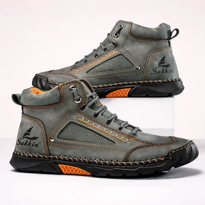 Bottes Confortables En Cuir Pour Hommes