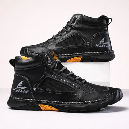 Bottes Confortables En Cuir Pour Hommes