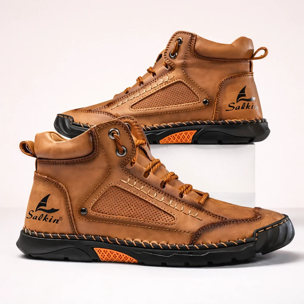 Bottes Confortables En Cuir Pour Hommes