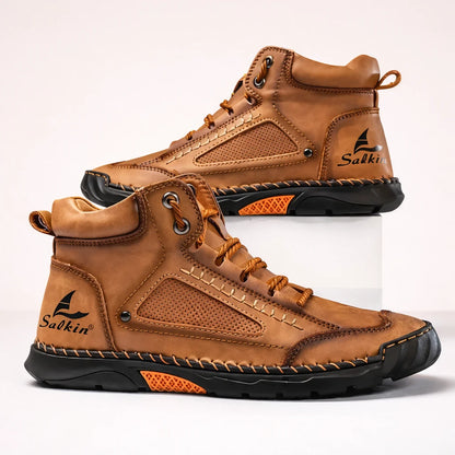 Bottes Confortables En Cuir Pour Hommes