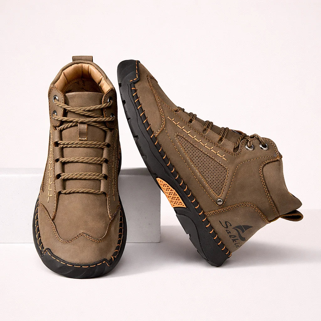 Bottes Confortables En Cuir Pour Hommes
