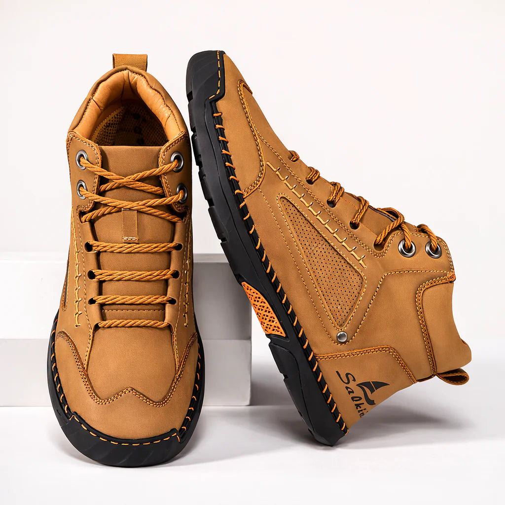 Bottes Confortables En Cuir Pour Hommes
