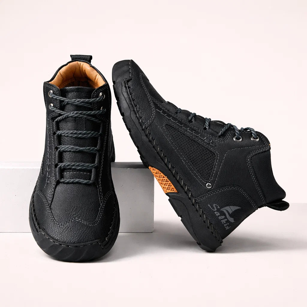 Bottes Confortables En Cuir Pour Hommes