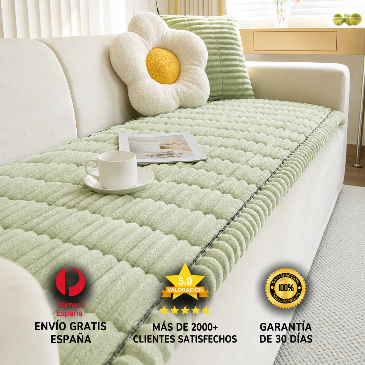 Goldoris™ – Funda de Sofá Acolchada y Acogedora