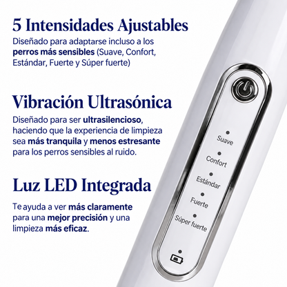 Kit Goldoris - Eliminador Ultrasónico Silencioso De Placa Y Sarro Para Perros