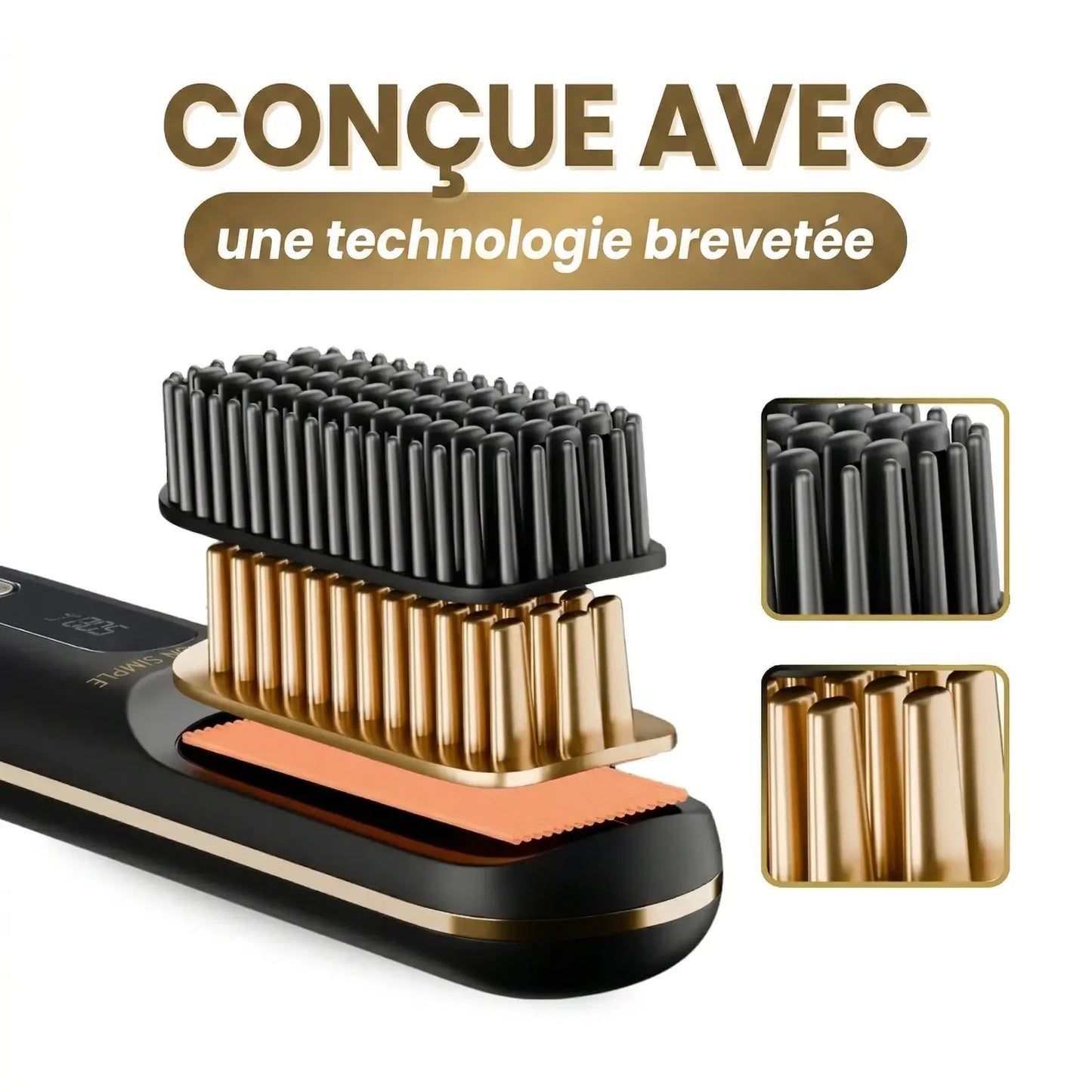 La PREMIÈRE brosse coiffante intelligente pour cheveux courts