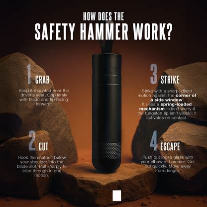 Safety Hammer | Emergency Car Escape Tool