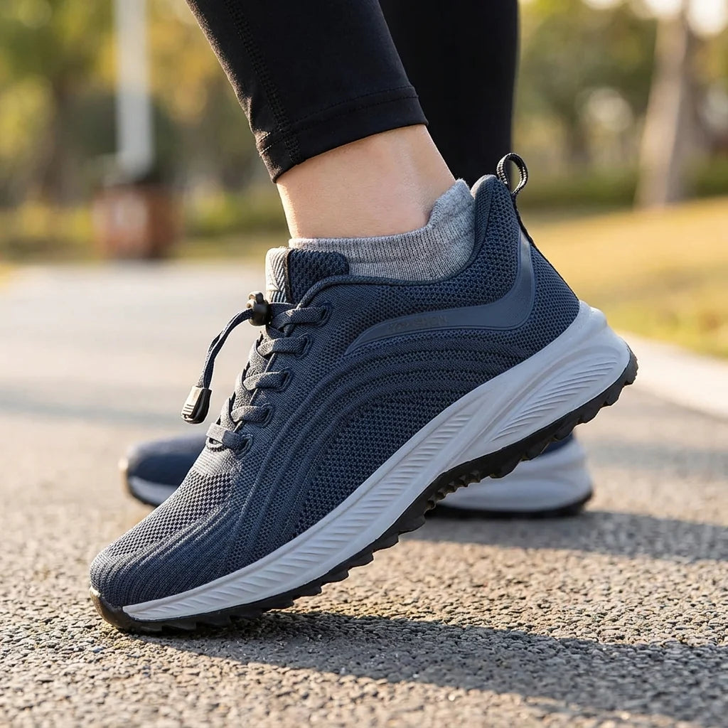 EasyStep™ — Espadrilles Orthopédiques Mains Libres · Enfile. Marche. Sans Douleur.
