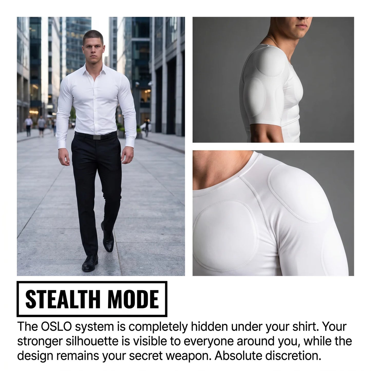 Muscle Boost Tee | Instantly Look Stronger, More Athletic & More Confident